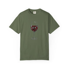Load image into Gallery viewer, ‘ALONE WITH GLUE’ x GOOGLY EYE RED WINE COMFORT COLOR SHIRT
