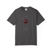 Load image into Gallery viewer, ‘ALONE WITH GLUE’ x GOOGLY EYE RED WINE COMFORT COLOR SHIRT
