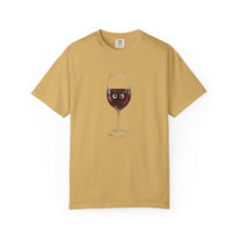 Load image into Gallery viewer, ‘ALONE WITH GLUE’ x GOOGLY EYE RED WINE COMFORT COLOR SHIRT
