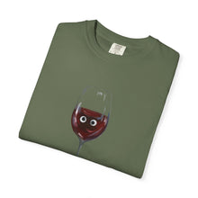 Load image into Gallery viewer, ‘ALONE WITH GLUE’ x GOOGLY EYE RED WINE COMFORT COLOR SHIRT
