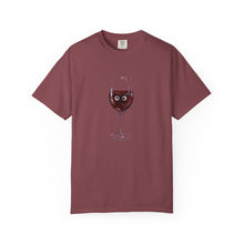 Load image into Gallery viewer, ‘ALONE WITH GLUE’ x GOOGLY EYE RED WINE COMFORT COLOR SHIRT

